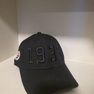 Black Steelers New Era Cap
